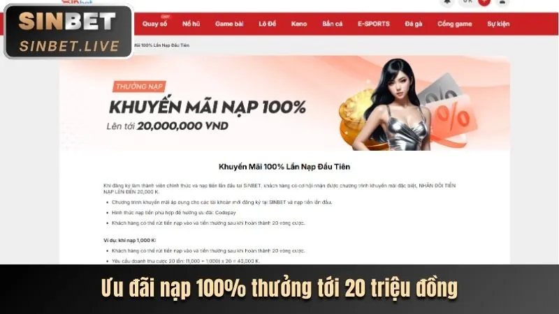 Ưu đãi nạp lại okwin365